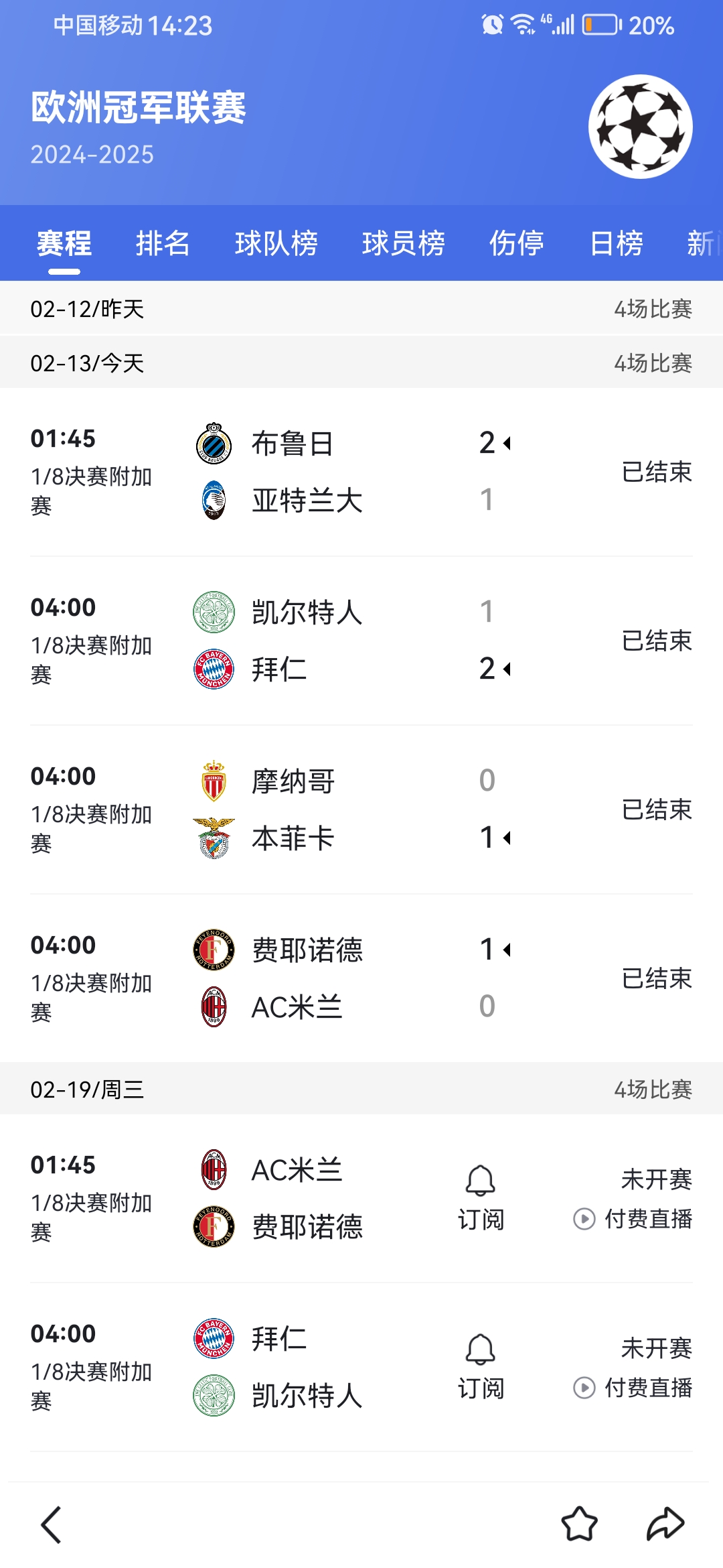 欧洲球队强势对碰，谁能笑到最后？