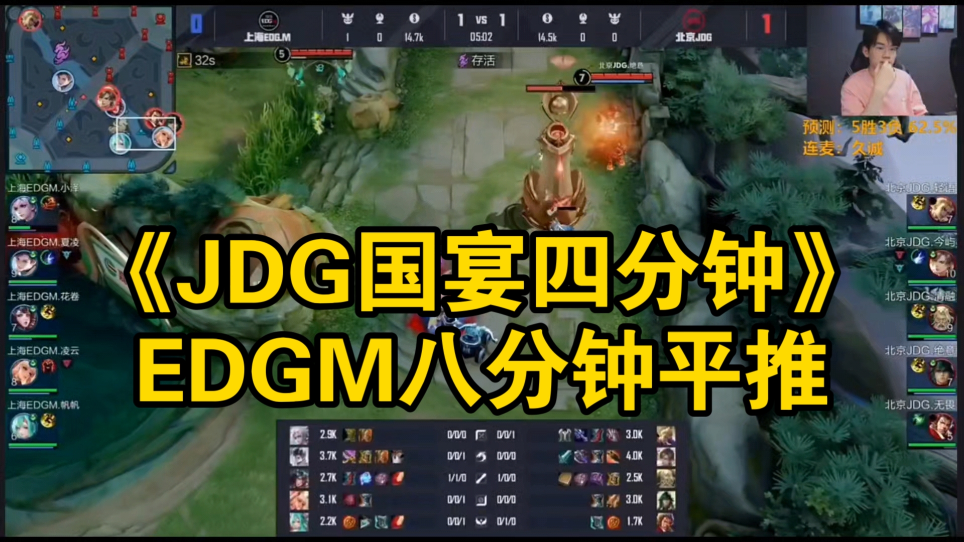 EDG轻取JDG，Caps开启传奇时刻顶尖较量半决赛，技惊四座